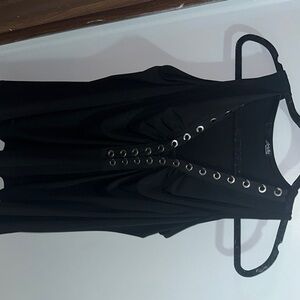 Ariella Black Top with Stylish Details